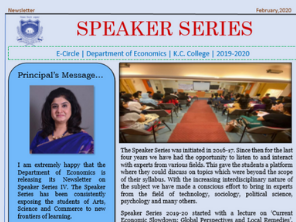 Speaker Series Newsletter 2019-2010