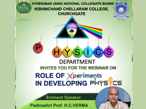 Webinar on Role of Experiments in Developing Physics