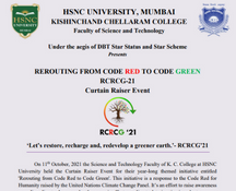 Rerouting from Code Red to Code Green 2021 Curtain Raiser Event Report