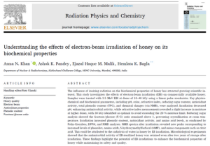 Understanding the effects of electron-beam irradiation of honey on its biochemical properties