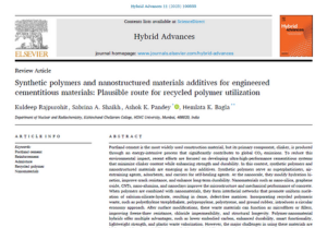 Synthetic polymers and nanostructured materials additives for engineered cementitious materials: Plausible route for recycled polymer utilization
